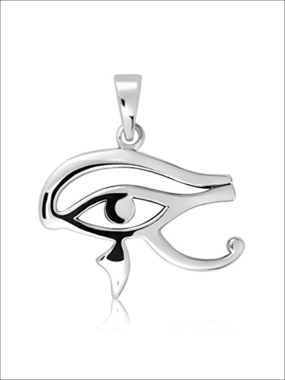 925 Sterling Silver Eye of Horus Pendant Necklace Ancient Egyptian Protection